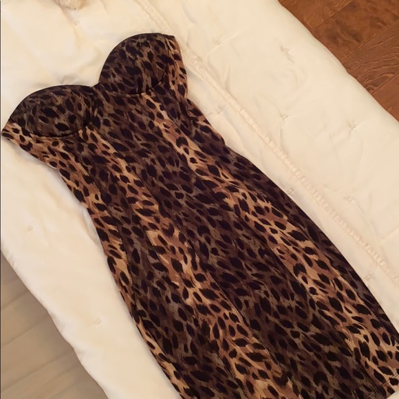 Kardashian kollection leopard/cheetah dress - Picture 2 of 6